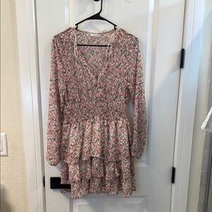 Zara Floral Long Sleeve Dress